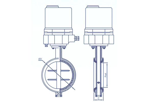 motorized centric butterfly valve with actuator motorized centric butterfly valve with actuator